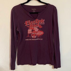 Long sleeve purple Tshirt
